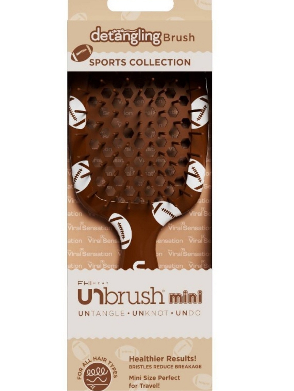 UnBrush Mini Sports Collection Small Detangling Hairbrush